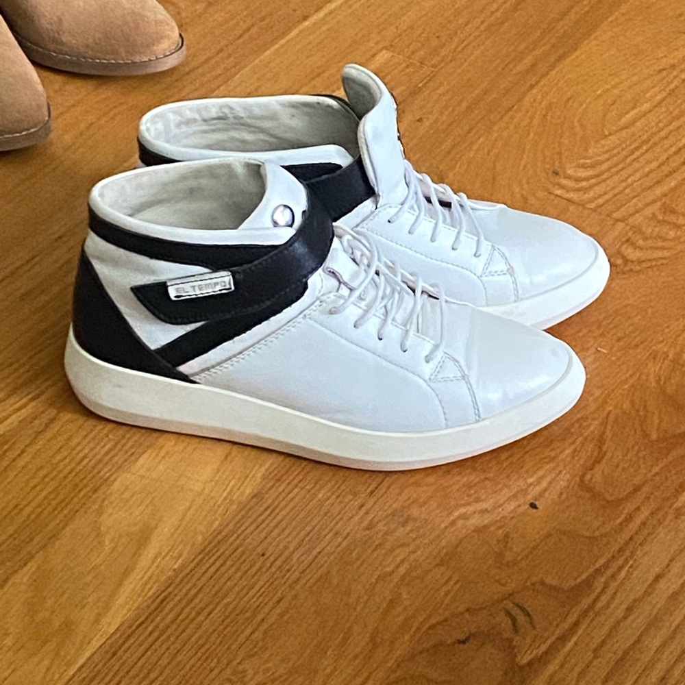 Black and White Sneakers made is Spain